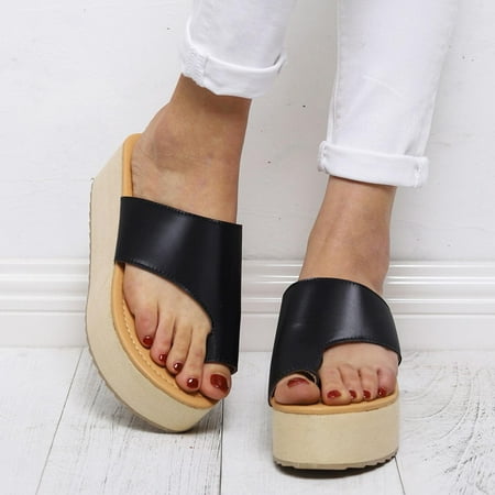 Hvyes Platform Womens Slip On Flip Flops Ring Toe Summer Open Toe Orthopedic Gladiator Flat Sandals with Arch Support Comfy Sandals for Women
Hvyes Platform Womens Slip On Flip Flops Ring Toe Summer Open Toe Orthopedic Gladiator Flat Sandals with Arch Support Comfy Sandals for Women