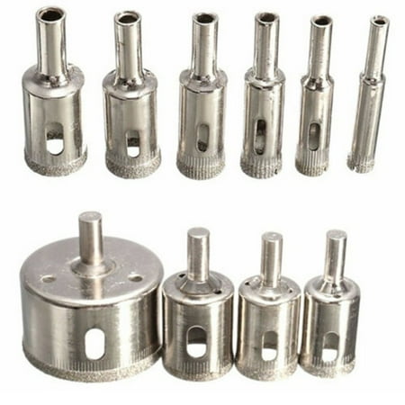 BAMILL 10pcs Diamond Cutter Hole Saw Drill Bit Tool 6-30mm Set For Tile Ceramic Glass
BAMILL 10pcs Diamond Cutter Hole Saw Drill Bit Tool 6-30mm Set For Tile Ceramic Glass