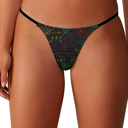 Math Science Women s G-String Thongs Low Rise Hipster Underwear Stretch T-Back Panties
Math Science Women s G-String Thongs Low Rise Hipster Underwear Stretch T-Back Panties