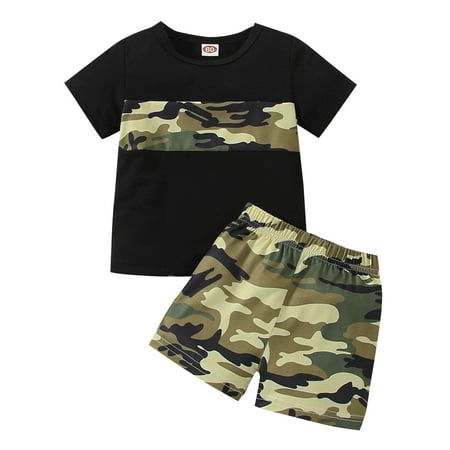 Toddler Boys Outfits Patchwork Camouflage Patchwork 2 PCS Short Sleeve T Shirt Shorts Slim Baby Spring Summer Cute Trendy Streetwear Home Wear Kids Clothes Suits
Toddler Boys Outfits Patchwork Camouflage Patchwork 2 PCS Short Sleeve T Shirt Shorts Slim Baby Spring Summer Cute Trendy Streetwear Home Wear Kids Clothes Suits