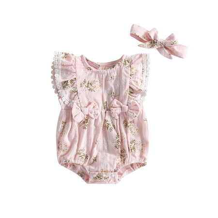 Bagilaanoe Newborn Baby Girl Rompers Flower Print Fly Sleeve Bodysuit + Headband 3M 6M 9M 12M 18M 24M Infant Summer One Piece Jumpsuit
Bagilaanoe Newborn Baby Girl Rompers Flower Print Fly Sleeve Bodysuit + Headband 3M 6M 9M 12M 18M 24M Infant Summer One Piece Jumpsuit