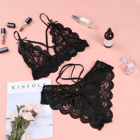 CFXNMZGR Women Sleepwear Set Women Lace Gathered Thin Wireless Bra Set Lingerie Underwear Pajamas Set
CFXNMZGR Women Sleepwear Set Women Lace Gathered Thin Wireless Bra Set Lingerie Underwear Pajamas Set