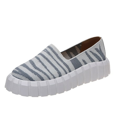 Sneakers for Women Sleeve Platform Shoes Toe Breathable Fashion Women S Round Striped Flying Knitted Women S Sneakers Womens Sneakers Mesh Grey 39
Sneakers for Women Sleeve Platform Shoes Toe Breathable Fashion Women S Round Striped Flying Knitted Women S Sneakers Womens Sneakers Mesh Grey 39