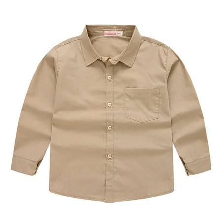 RPVATI Baby Boy Girl Long Sleeve Shirt Children s Button down Shirts Solid Color Coat 5-14Y
RPVATI Baby Boy Girl Long Sleeve Shirt Children s Button down Shirts Solid Color Coat 5-14Y