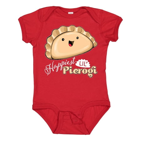 Inktastic Happiest Lil Pierogi Gift Baby Boy or Baby Girl Bodysuit