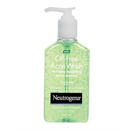 Neutrogena Oil-Free Acne Wash Redness Soothing Facial Cleanser 6 oz (Pack of 6)