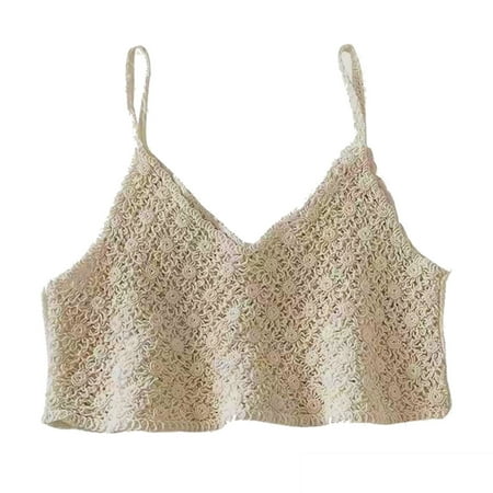 Women Vintage French Crochet Sleeveless Camisole Vintage Hollow Out Knit Floral Crop Top Sexy V-Neck Backless Beach Sling Mini Vest Streetwear
Women Vintage French Crochet Sleeveless Camisole Vintage Hollow Out Knit Floral Crop Top Sexy V-Neck Backless Beach Sling Mini Vest Streetwear