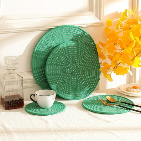 jiaroswwei Insulation Mat Flexible Heat-resistant Cotton Flax Home Dining Table Woven Place Mat Kitchen Supplies
jiaroswwei Insulation Mat Flexible Heat-resistant Cotton Flax Home Dining Table Woven Place Mat Kitchen Supplies