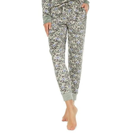 Flora by Flora Nikrooz Womens Printed Velour Pajama