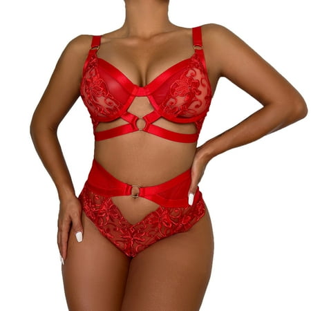B91xZ Sexy Pajamas For WomenLadies Lace Mesh Panel Sexy Lingerie Set plus Size Sexy Lingerie for Women Red XL
B91xZ Sexy Pajamas For WomenLadies Lace Mesh Panel Sexy Lingerie Set plus Size Sexy Lingerie for Women Red XL