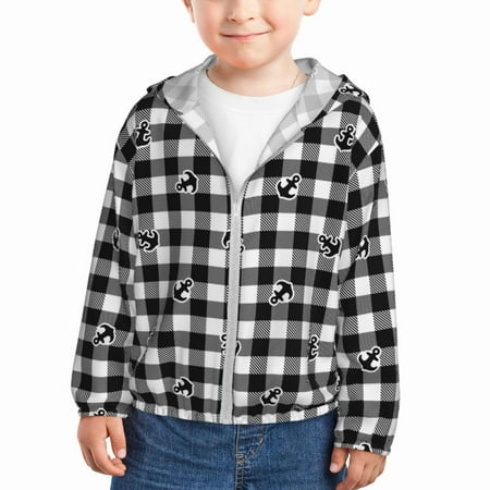 Zeuib Black Tartan Plaid Print Girls & Boys Sun Protection Hoodie with UPF 50+ Children’s Quick-Dry Jacket Perfect for Outdoor Activities-2 Years
Zeuib Black Tartan Plaid Print Girls & Boys Sun Protection Hoodie with UPF 50+ Children’s Quick-Dry Jacket Perfect for Outdoor Activities-2 Years