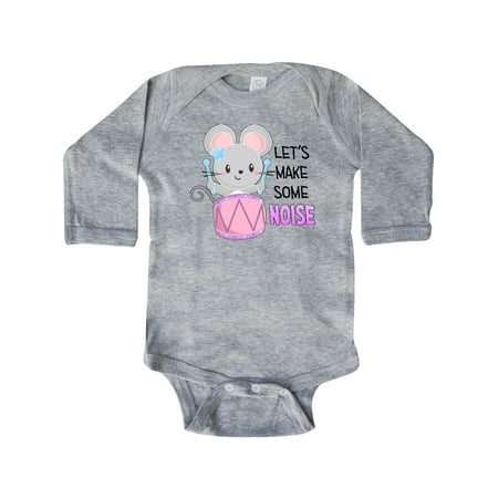 Inktastic Let s Make Some Noise Cute Mouse Drummer Gift Baby Boy or Baby Girl Long Sleeve Bodysuit 
Inktastic Let s Make Some Noise Cute Mouse Drummer Gift Baby Boy or Baby Girl Long Sleeve Bodysuit
