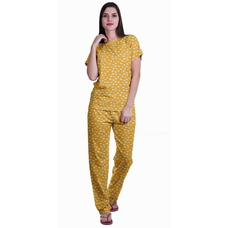 Moomaya Womens Printed Tee and Pajama Set PJs Short Sleeve Sleepwear Nightwear Loungewear S-XXL
Moomaya Womens Printed Tee and Pajama Set PJs Short Sleeve Sleepwear Nightwear Loungewear S-XXL