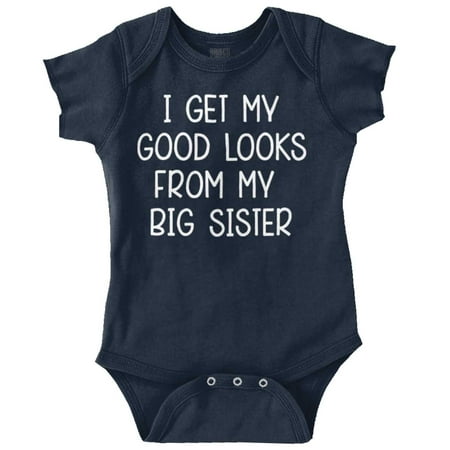 Good Looks Big Sis Little Sister Sibling Bodysuit Jumper Girls Infant Baby Brisco Brands 18M
Good Looks Big Sis Little Sister Sibling Bodysuit Jumper Girls Infant Baby Brisco Brands 18M