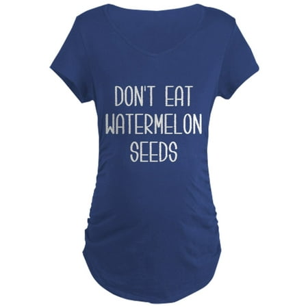 CafePress - Watermelon Seeds Maternity T Shirt - Maternity Dark T-Shirt