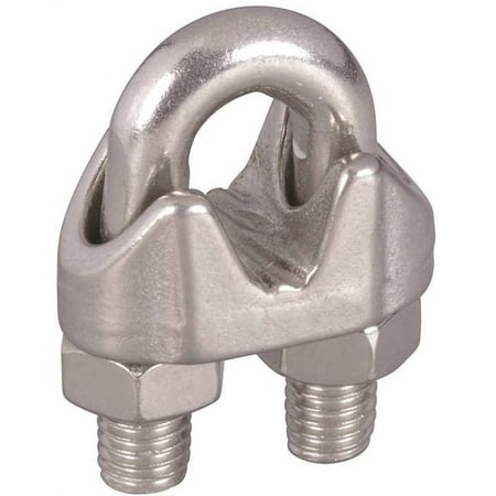 National Hardware 7183213 0.25 in. N830-314 Cable Clamps - Stainless Steel
National Hardware 7183213 0.25 in. N830-314 Cable Clamps - Stainless Steel