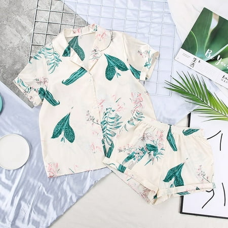 DanceeMangoo Solid Satin Sleepwear Silk Pajamas Set Top And Shorts Two Piece Set Pyjamas Women Pajama Short Sleeve Home Suit Casual
DanceeMangoo Solid Satin Sleepwear Silk Pajamas Set Top And Shorts Two Piece Set Pyjamas Women Pajama Short Sleeve Home Suit Casual