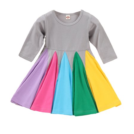 QWERTYU Infant Baby Toddler Child Children Kids Rainbow Dress for Girl Long Sleeve Dresses Fall Winter Sundress 18M-5T
QWERTYU Infant Baby Toddler Child Children Kids Rainbow Dress for Girl Long Sleeve Dresses Fall Winter Sundress 18M-5T