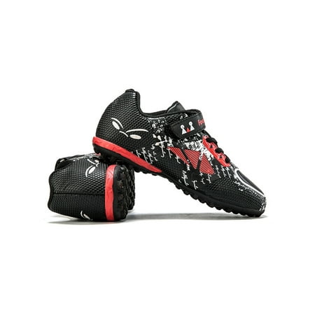 Rotosw Children Soccer Cleats Training Football Shoes Durable Athletic Shoe Comfort Firm Ground Sport Sneakers Outdoor Lightweight Black Red 1Y
Rotosw Children Soccer Cleats Training Football Shoes Durable Athletic Shoe Comfort Firm Ground Sport Sneakers Outdoor Lightweight Black Red 1Y