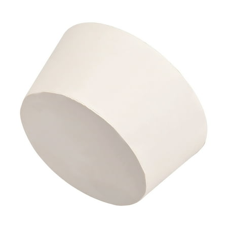 White Tapered Shaped Solid Rubber Stopper for Lab Tube Stopper Size #15