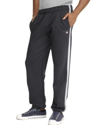 UPC 078715292881 product image for Champion Mens Retro Fleece Pant S Black/Silver Heather | upcitemdb.com