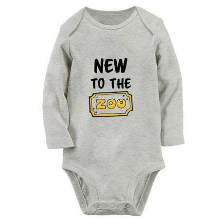 iDzn® New To The Zoo Funny Rompers Newborn Baby Unisex Bodysuits Infant Jumpsuits Toddler Kids Long Sleeve Oufits (Gray 0-6 Months)
iDzn® New To The Zoo Funny Rompers Newborn Baby Unisex Bodysuits Infant Jumpsuits Toddler Kids Long Sleeve Oufits (Gray 0-6 Months)