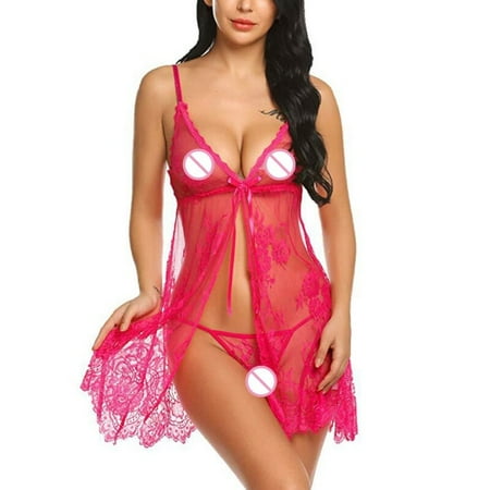Topwoner Sexy Nightdress Two-piece Set See-through Women s Sling Eyelash Lace Lace Nightdress + Panties
Topwoner Sexy Nightdress Two-piece Set See-through Women s Sling Eyelash Lace Lace Nightdress + Panties