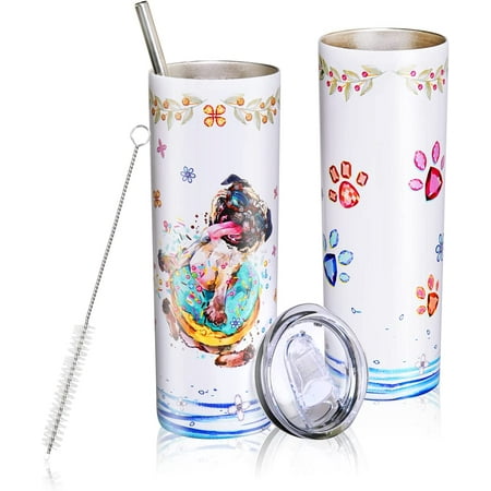 20 Oz Funny Dog Print Skinny Insulated Stainless Steel Tumblers With Straw & Lid Metal Double Wall Vacuum Travel Coffee Mug Gift For Dog Lovers
20 Oz Funny Dog Print Skinny Insulated Stainless Steel Tumblers With Straw & Lid Metal Double Wall Vacuum Travel Coffee Mug Gift For Dog Lovers