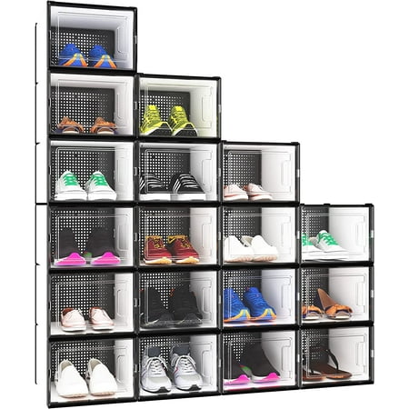 YITAHOME XL Shoe Storage Box Set of 18 Shoe Storage Organizers Stackable Shoe Storage Box Rack Containers Drawers - X-Large Size
YITAHOME XL Shoe Storage Box Set of 18 Shoe Storage Organizers Stackable Shoe Storage Box Rack Containers Drawers - X-Large Size