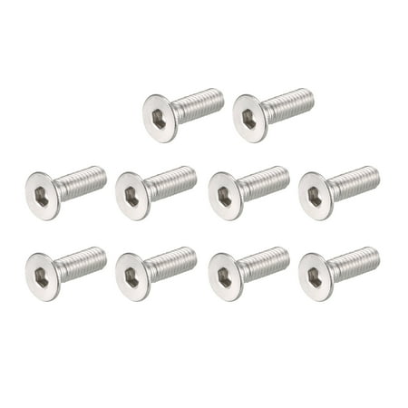 Uxcell M3x10mm 304 Stainless Steel Hex Socket Countersunk Flat Head Screw Bolts (100-pack)
Uxcell M3x10mm 304 Stainless Steel Hex Socket Countersunk Flat Head Screw Bolts (100-pack)