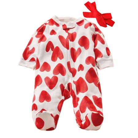 Ma&Baby Newborn Baby Girls Valentine s Day Outfit Long Sleeve Footed Romper Onesie Bodysuit Jumpsuit
Ma&Baby Newborn Baby Girls Valentine s Day Outfit Long Sleeve Footed Romper Onesie Bodysuit Jumpsuit