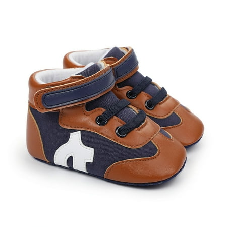 Infant Baby Boy Girl Classical PU Leather Shoes Cotton Soft Sole Anti-slip First Walkers Lace-up Toddler Prewalker Kid Shoes Coffee Color 7-12 Months
Infant Baby Boy Girl Classical PU Leather Shoes Cotton Soft Sole Anti-slip First Walkers Lace-up Toddler Prewalker Kid Shoes Coffee Color 7-12 Months
