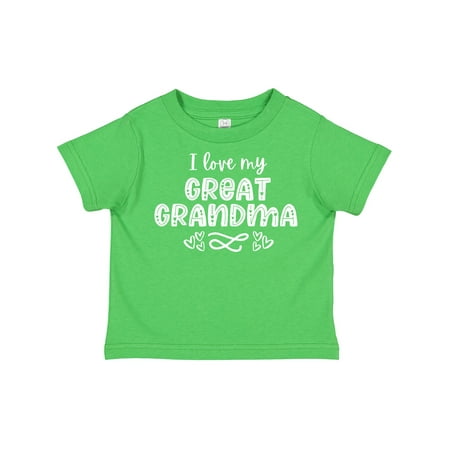 Inktastic I Love My Great Grandma with Hearts Gift Toddler Boy or Toddler Girl T-Shirt
Inktastic I Love My Great Grandma with Hearts Gift Toddler Boy or Toddler Girl T-Shirt