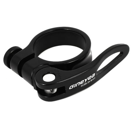 Alloy QR Seat Post Clamp Clip Black 34.9mm for Mountain Bicycle BMX Road Bike