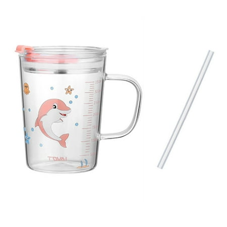 NUOLUX 1pc Children Glass Water Cup Milk Cup Leakage-proof Cartoon with Handle Scale Silicone Straw (Dolphin 350ML Random Lid Color)
NUOLUX 1pc Children Glass Water Cup Milk Cup Leakage-proof Cartoon with Handle Scale Silicone Straw (Dolphin 350ML Random Lid Color)