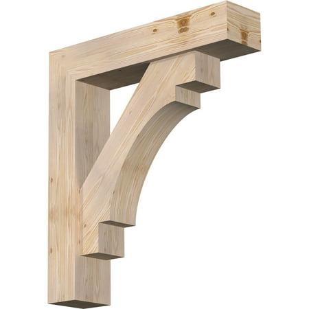 Ekena Millwork 7 1/2 W x 34 D x 38 H Merced Block Smooth Bracket w/ Offset Brace Douglas Fir
Ekena Millwork 7 1/2 W x 34 D x 38 H Merced Block Smooth Bracket w/ Offset Brace Douglas Fir