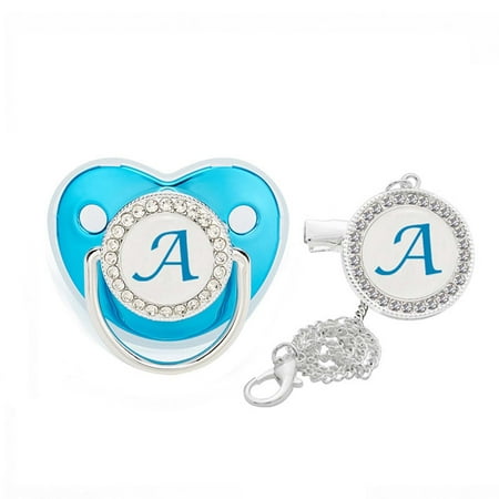 QISIWOLE Baby Pacifier 26 Letter Name Initials Clip Silicone Baby Pacifier Blue Shiny Newborn Pacifier Baby Supplies summer savings
QISIWOLE Baby Pacifier 26 Letter Name Initials Clip Silicone Baby Pacifier Blue Shiny Newborn Pacifier Baby Supplies summer savings