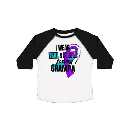 Inktastic Suicide Prevention I Wear Teal and Purple for My Grampa Gift Toddler Boy or Toddler Girl T-Shirt
Inktastic Suicide Prevention I Wear Teal and Purple for My Grampa Gift Toddler Boy or Toddler Girl T-Shirt