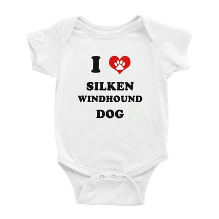 I Heart Silken Windhound Dog Love Pest Funny Baby Jumpsuits Newborn Clothes (White 12-18 Months)
I Heart Silken Windhound Dog Love Pest Funny Baby Jumpsuits Newborn Clothes (White 12-18 Months)