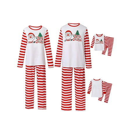 FSDJHSDH Family Matching Christmas Pajamas Set Santa Stripes Long Sleeve Sleepsuit Loungewear
FSDJHSDH Family Matching Christmas Pajamas Set Santa Stripes Long Sleeve Sleepsuit Loungewear