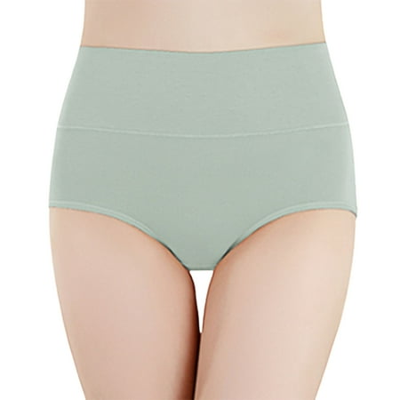 Women Briefs High Waist Full Coverage Stretchy Tummy Control Underpants Underwear for Daily Life Green L
Women Briefs High Waist Full Coverage Stretchy Tummy Control Underpants Underwear for Daily Life Green L