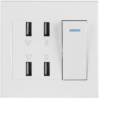 USB Wall Socket Smart Charger Socket Panel Tool Home Decoration Professional Power Outlet 10a 4 Ports
USB Wall Socket Smart Charger Socket Panel Tool Home Decoration Professional Power Outlet 10a 4 Ports