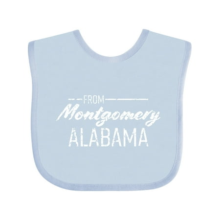 Inktastic From Montgomery Alabama in Distressed White Text Gift Baby Boy or Baby Girl Bib
Inktastic From Montgomery Alabama in Distressed White Text Gift Baby Boy or Baby Girl Bib