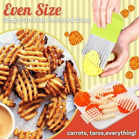 Kitchen Decor and Supplies Tool Steel Vegetable Kitchen Fruit Edged Gadget Cutting Potato Wavy Stainless Kitchen Dining & Bar
Kitchen Decor and Supplies Tool Steel Vegetable Kitchen Fruit Edged Gadget Cutting Potato Wavy Stainless Kitchen Dining & Bar