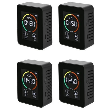 4X Air Monitor CO2 Carbon Dioxide Detector Air Quality Temperature Humidity Monitor Fast Measurement Meter for CO2
4X Air Monitor CO2 Carbon Dioxide Detector Air Quality Temperature Humidity Monitor Fast Measurement Meter for CO2