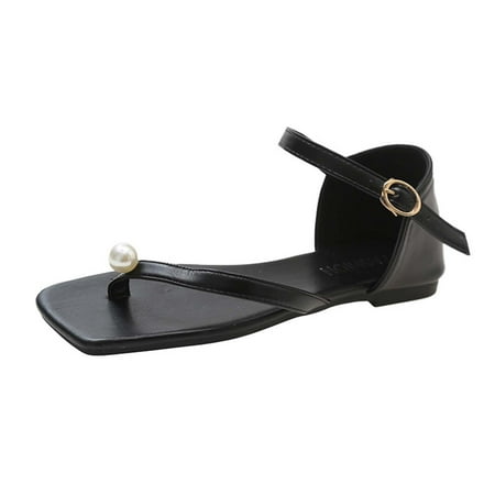 Women Sandals clearance for Juebong Wedding Shoes for Bride Flat Sandals Open Toe Pearl Bridal Shoes Flat Wedding Sandals for Women Girls Dressy Summer
Women Sandals clearance for Juebong Wedding Shoes for Bride Flat Sandals Open Toe Pearl Bridal Shoes Flat Wedding Sandals for Women Girls Dressy Summer