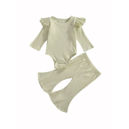 Diconna Baby Boy Girl Solid Color Cotton Knitted Ruffle Long Sleeve Romper Top Drawstring Pants
Diconna Baby Boy Girl Solid Color Cotton Knitted Ruffle Long Sleeve Romper Top Drawstring Pants