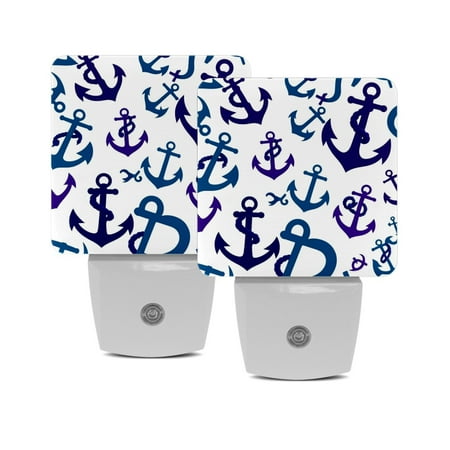 LED Night Lights Plug into Wall 2-Pack 0.5W Plug in Night Light Dusk to Dawn White Bright Nightlight for Bedroom Bathroom Hallway Kitchen Navy Blue Anchor Retro
LED Night Lights Plug into Wall 2-Pack 0.5W Plug in Night Light Dusk to Dawn White Bright Nightlight for Bedroom Bathroom Hallway Kitchen Navy Blue Anchor Retro