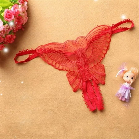 Butterfly Lace Micro Women Open Thongs G Strings Transparent Underwear RD Please buy one or two sizes up
Butterfly Lace Micro Women Open Thongs G Strings Transparent Underwear RD Please buy one or two sizes up