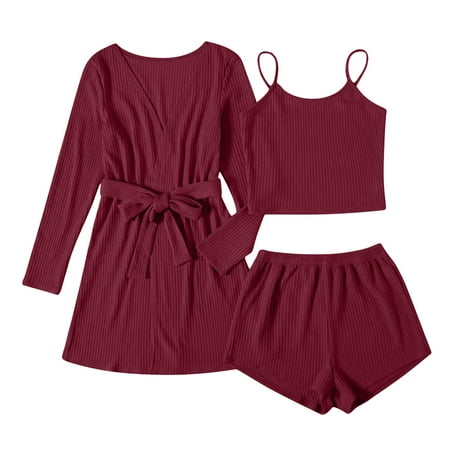 Hesxuno Pajamas for Women Nightgown Plus Size Sexy Lingerie Women Plus 3Pack Rib-Knit Lounge Set Bathrobe Sleepwear Pajamas Underwear
Hesxuno Pajamas for Women Nightgown Plus Size Sexy Lingerie Women Plus 3Pack Rib-Knit Lounge Set Bathrobe Sleepwear Pajamas Underwear